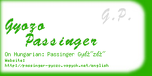 gyozo passinger business card